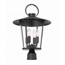 Crystorama AND-9209-CL-MK - 4 - Light Large Post Lantern
