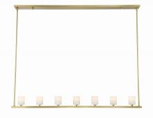 Crystorama ARA-10267-SB-ST - 7 - Light Linear Chandelier