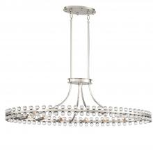 Crystorama CLO-8897-BN - 12 - Light Linear Chandelier