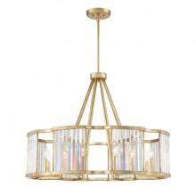 Crystorama DAR-1018-DT - 8 - Light Chandelier Distressed Twilight