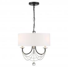 Crystorama DEL-90803-MK - 3 - Light Mini Chandelier