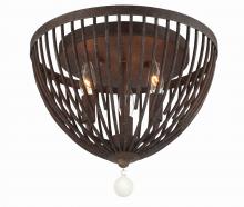 Crystorama DUV-620-FB - 3 - Light Forged Bronze Flush Mount
