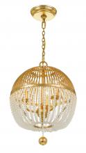 Crystorama DUV-623-GA - 3 - Light Mini Chandelier