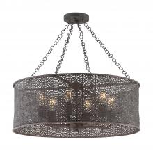 Crystorama JAS-A5016-FB - 6 - Light Drum Chandelier