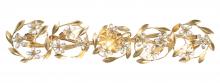 Crystorama MSL-305-GA - 5 - Light Sconce Antique Gold