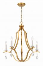 Crystorama PER-10405-GA - 5 - Light Chandelier