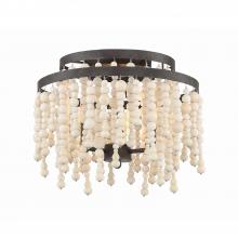 Crystorama POP-A5073-FB - 3 - Light Semi-Flush Mount