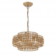 Crystorama SIL-B6003-BS - 4 - Light Chandelier