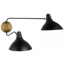 Visual Comfort & Co. Signature Collection ARN 2071BLK - 2 - Light Medium Double Wall Light