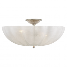 Visual Comfort & Co. Signature Collection ARN 4001PN-WG - 4 - Light Semi-Flush Mount - 21"