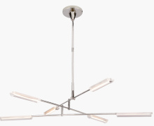 Visual Comfort & Co. Signature Collection RL 5321PN-CA - Daley Large Six Light Chandelier