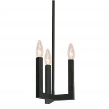 AFX Lighting, Inc. GRCP07CBBK - 3 - Light Mini Chandelier