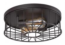 AFX Lighting, Inc. THEF13MBBK - 2 - Light Flushmount