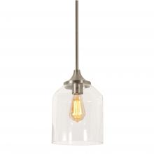 AFX Lighting, Inc. WMMP08MBSN - 1 - Light Pendant Medium Base SN