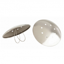 Arteriors Home 9667 - Polished Nickel Disc Bulb Covers, Set of 8