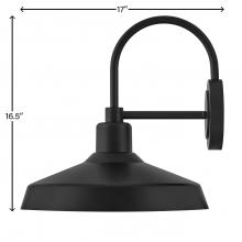 Hinkley Merchant 12070BK - Medium Wall Mount Barn Light