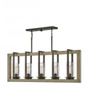 Hinkley Merchant 20035WB - 5 - Light Linear Chandelier