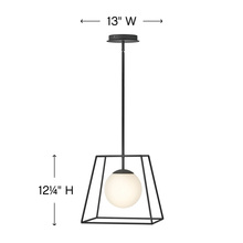 Hinkley Merchant 4377BK - Small Pendant