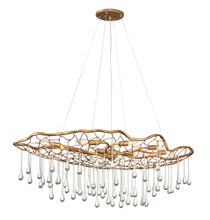 Hinkley Merchant 45308BNG - 8 - Light Linear Chandelier