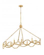 Hinkley Merchant 45785DA - 8 - Light Linear Chandelier