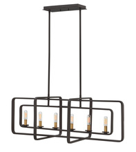 Hinkley Merchant 4815KZ - 6 - Light Linear Chandelier
