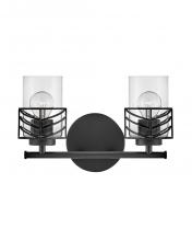 Hinkley Merchant 50262BK - 2 - Light Vanity Wall Sconce