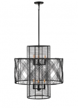 Hinkley Merchant 41065BLK - 6 - Light Chandelier