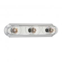 Generation Lighting 4700-05 - 3 - Light indoor dimmable bath vanity wall sconce in chrome silver finish