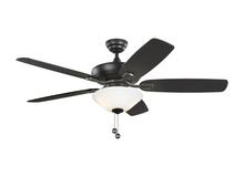 Generation Lighting 5COM52MBKD-V1 - 52" Fan w/ Light - Midnight Black