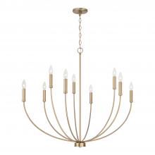 Capital 452191AD - 9 - Light Chandelier in Aged Brass