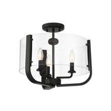 Eurofase 38156-038 - 3 - Light Semi-Flush, Black