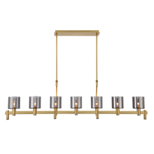 Eurofase 45653-018 - 7 - Light Linear Chandelier in Brushed Gold