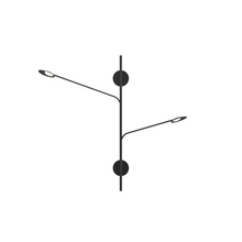 Kuzco Lighting Inc WS90102-BK - 2 - Light LED Wall Sconce - Black