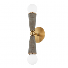 Troy B1619-PBR - 2 - Light Wall Sconce