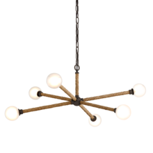 Troy F7256-BRZ - 6 - Light Chandelier