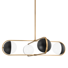 Troy F9942-PBR/SBK - 4 - Light Chandelier
