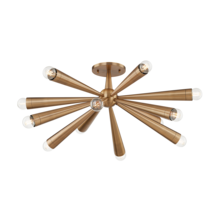 Troy C1030-PBR - 12 - Light Semi-Flush