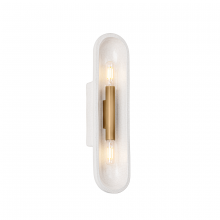 Troy B1617-PBR/CLC - 2 - Light Wall Sconce