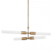 Troy F1450-PBR - 4 - Light Linear Chandelier