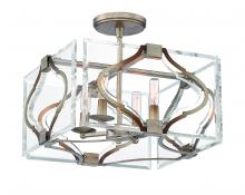 Minka Metropolitan N7764-683 - 4 - Light Semi Flush/Convertible Pendant