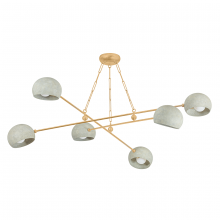 Hudson Valley 3106-VGL/LWP - 6 - Light Chandelier
