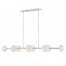 Hudson Valley 6154-PN - 8 - Light Linear Chandelier