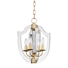 Hudson Valley 6512-AGB - 4 - Light Mini Chandelier