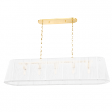 Hudson Valley 7650-AGB - 5 - Light Linear Chandelier