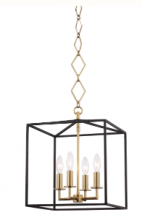 Hudson Valley BKO150-AGB/BK - 4 LIGHT PENDANT