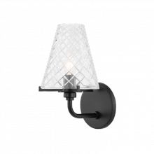 Mitzi by Hudson Valley Lighting H495301-SBK - 1 - Light Sconce