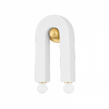 Mitzi by Hudson Valley Lighting H685102-AGB/CMW - 2 - Light Wall Sconce