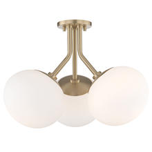 Mitzi by Hudson Valley Lighting H134603-AGB - 3 - Light Semi Flush
