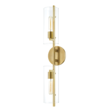 Mitzi by Hudson Valley Lighting H326102-AGB - 2 - Light Wall Sconce