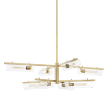 Mitzi by Hudson Valley Lighting H326808-AGB - 8 - Light Chandelier